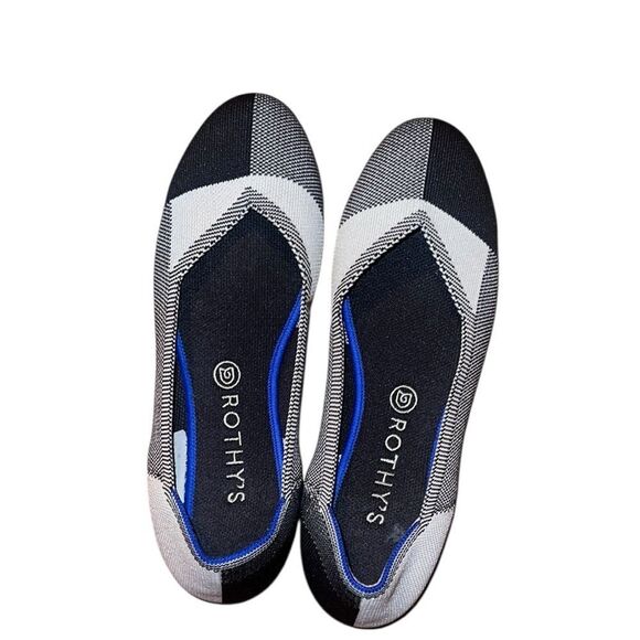 Rothy's Shoes - Rothy's Black and Gray Slip-On Loafers with Streamlined Comfort Size 10.5